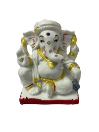 Lord Ganesha Idol | Premium Polyresin Car Dashboard & Home Décor